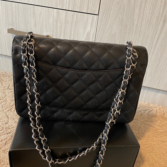 Authentic Chanel Caviar double flap handbag - Picture 3 of 4